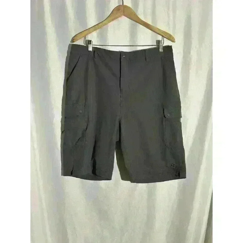 Men’s NOVANA Cycle Shorts charcoal, gray Cargo Liner Orange Gel‎ Padding Size XL